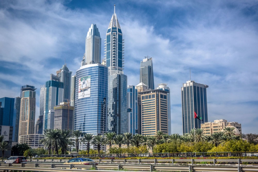 Sheikh Zayed Road towers in Dubai